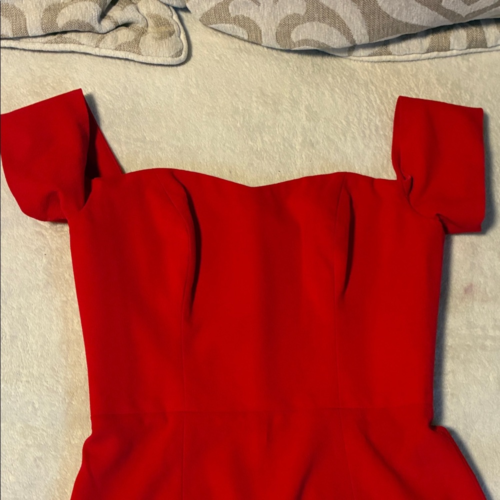 Dress the Population Strapless Red Dress - Picture 3 of 7